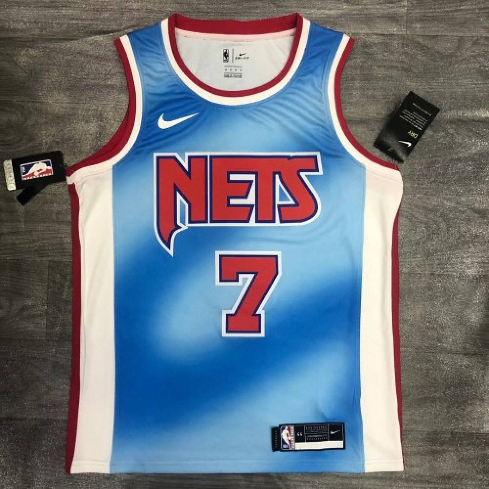Men's Brooklyn Nets Kevin Durant #7 Blue 2020/21 Swingman Jersey - Classic Edition-Pro Kit Vault | Brand New 26/27 Sports Jerseys